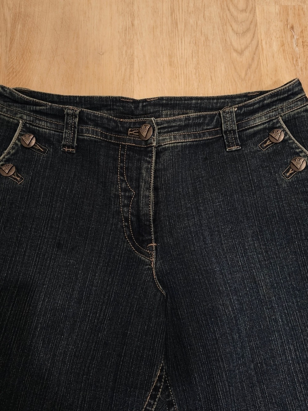 MXM Dark Wash Wide Leg Jeans - Picture 2 of 10
